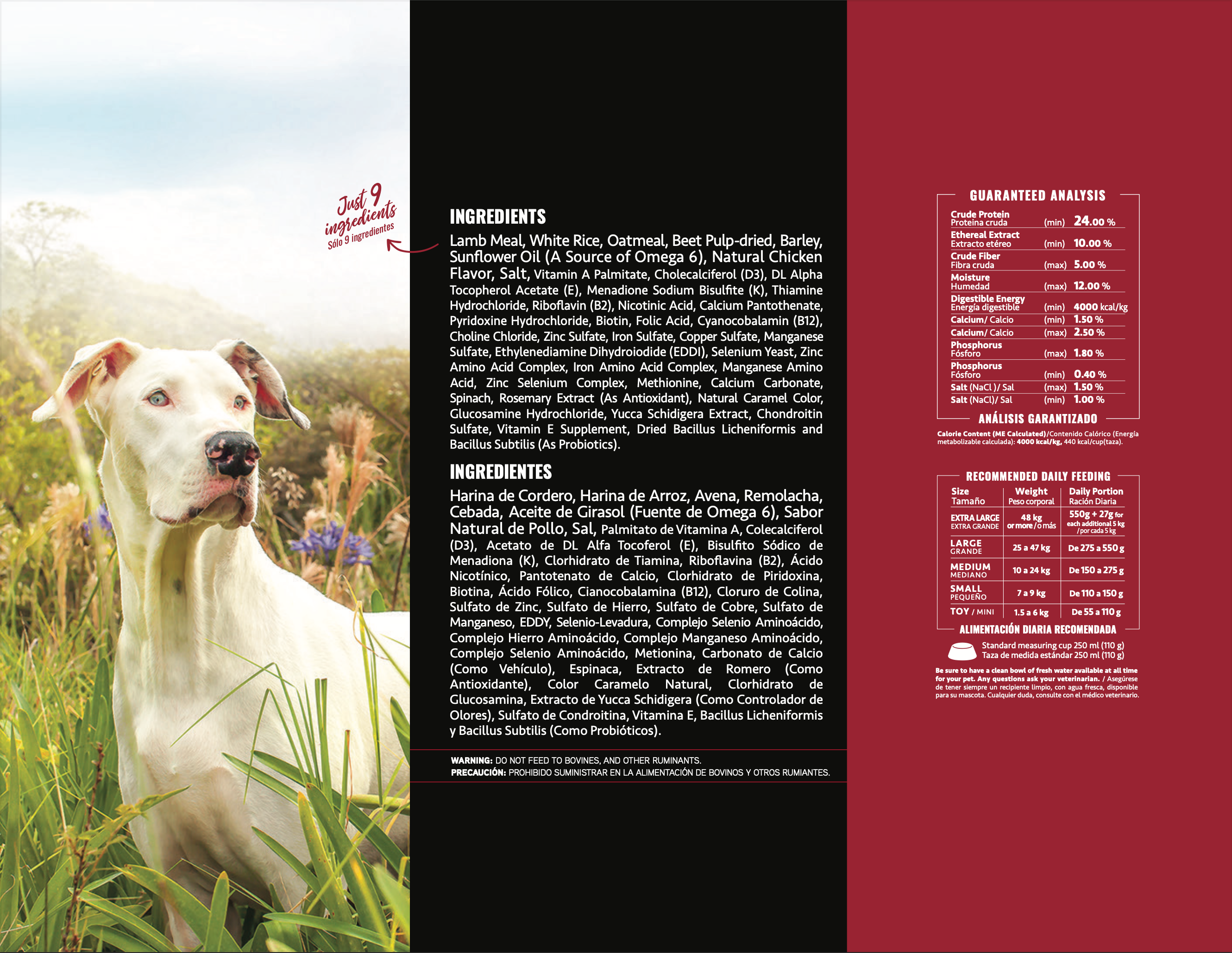 Total Nutrition Cordero y Arroz. Adulto