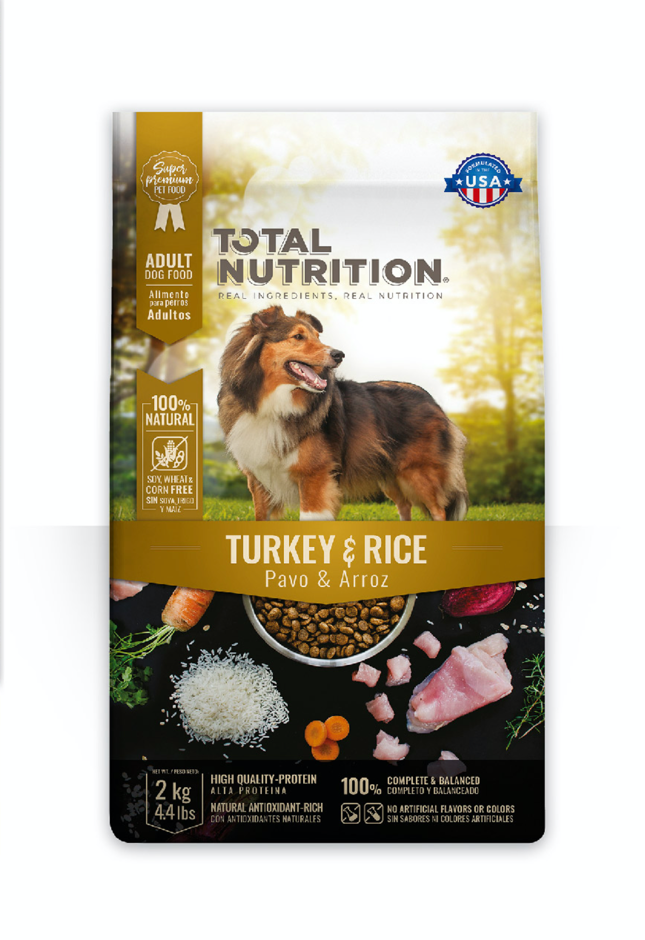 Total Nutrition Pavo y Arroz. Adulto